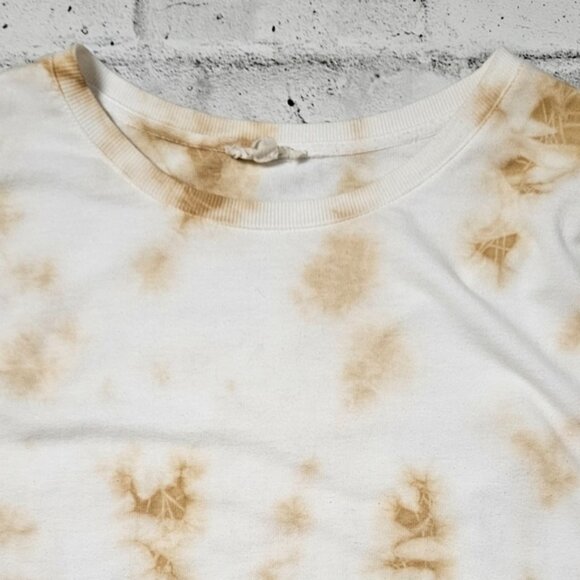 Anthropologie Jane & Delancey Tie-Dye Crewneck Sweatshirt with Ruched Sleeves - Picture 9 of 11